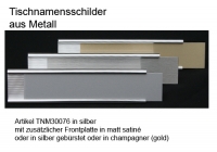Tischnamensschild aus Metall Modell Manitoba