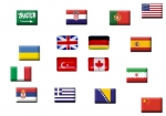 Laenderflaggen als Domingaufkleber